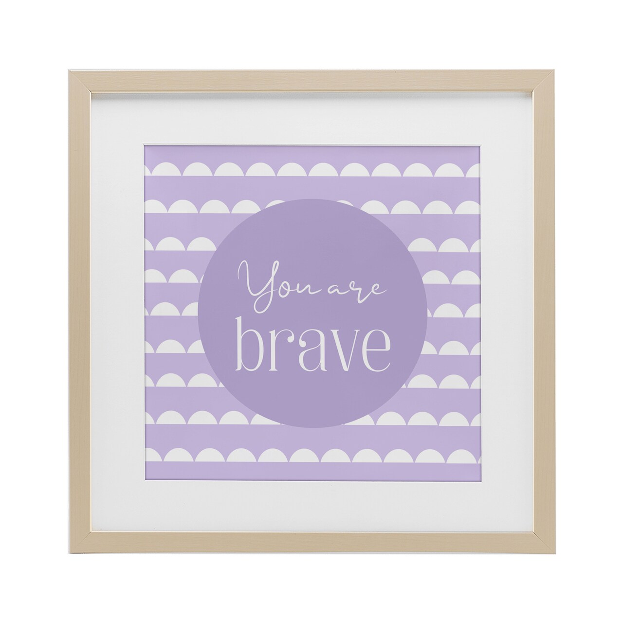 Stupell Industries You Are Brave Affirmation Framed Print Under Glass, design by Christine Simpson Art